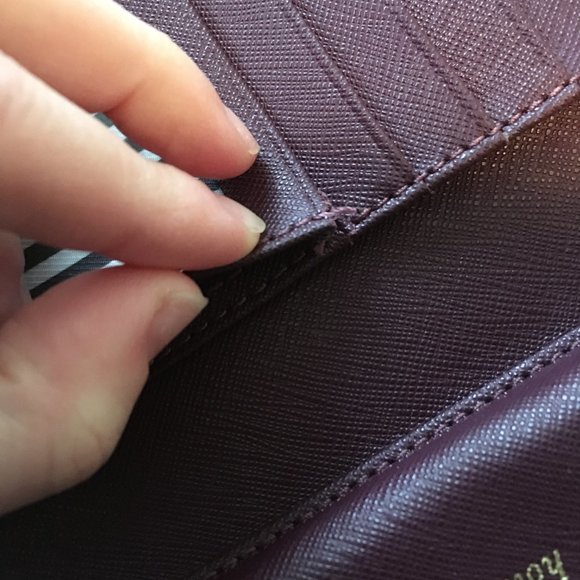 Kate Spade Hold The Phone Wristlet Wallet clutch plum purple *please read* - Picture 9 of 16